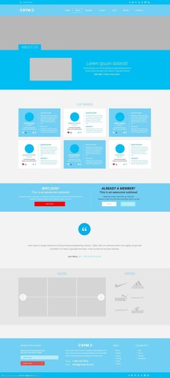 Blue Creativity: English UI Design for Enterprise Websites